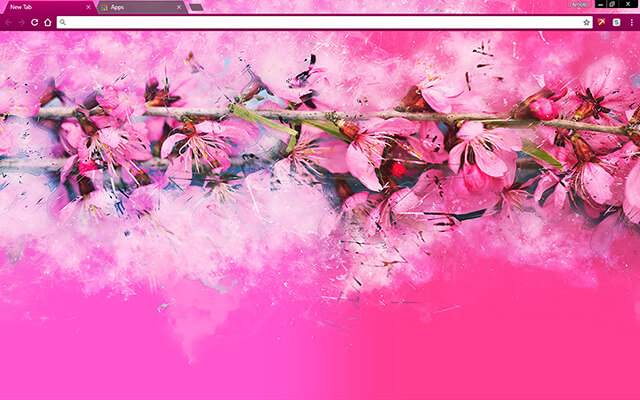 Spring Branches Google Chrome Theme