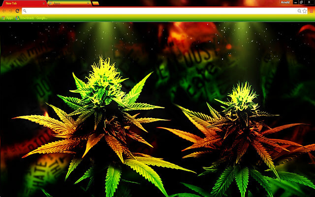 Weed Google Chrome Theme