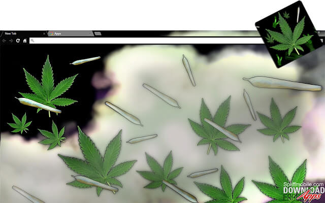 Weed Smoke Google Chrome Theme